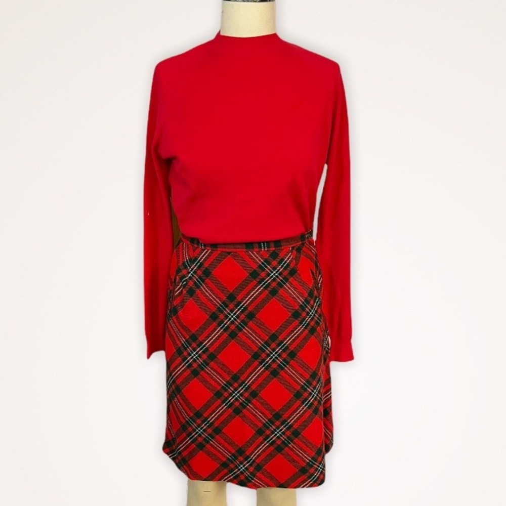 Vintage summit of Boston plaid skirt